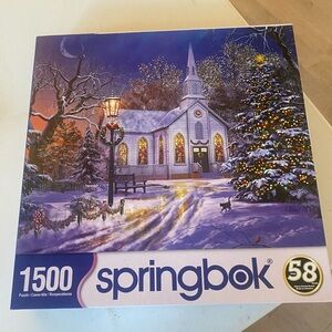 Springbok 1500 Piece Christmas Church Puzzle